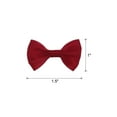 thumbnail image 2 of 100pcs Wine Red Bow Ties 1.5" x 1" Mini Bowknot for Crafting Little Satin Bows Bulk DIY Sewing Scrapbooking, 2 of 4