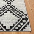 thumbnail image 3 of SAFAVIEH Tulum Kennard Geometric Area Rug, 6'7" x 6'7" Square, Ivory/Black, 3 of 8