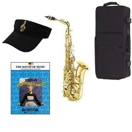 Music Accessory Pack Sound of Music Saxophone Pack - Includes Alto Sax w/Case & Accessories, Sound of Music Play Along Book ()