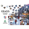 thumbnail image 4 of Ceaco 1000 Piece Lake Cabin at Christmas Holiday Interlocking Jigsaw Puzzle, 4 of 5