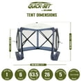 thumbnail image 4 of CLAM Quick Set Venture Canopy, Blue + Clam Quick Set Screen (2 Pack), 4 of 9