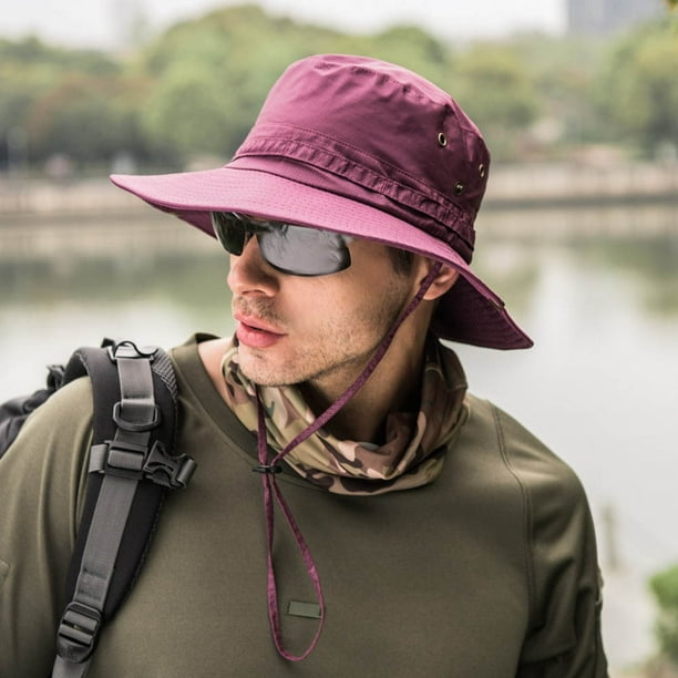 Neinkie Sun Hat for Men/Women, Waterproof Wide Birm Bucket Hat UV  Protection Boonie Hat for Fishing Hiking Garden Beach
