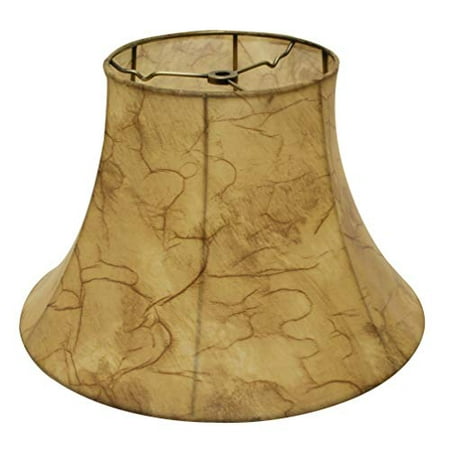 Slant Transitional Bell Faux Leather, Leather Lamp Shades