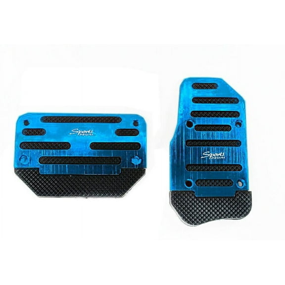 Blue Universal Racing Sports Non-Slip Automatic Car Gas/Brake Pedal Pads Cover