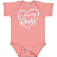 thumbnail image 3 of Inktastic I Love My Daddy in White Chalk Heart Boys or Girls Baby Bodysuit, 3 of 5