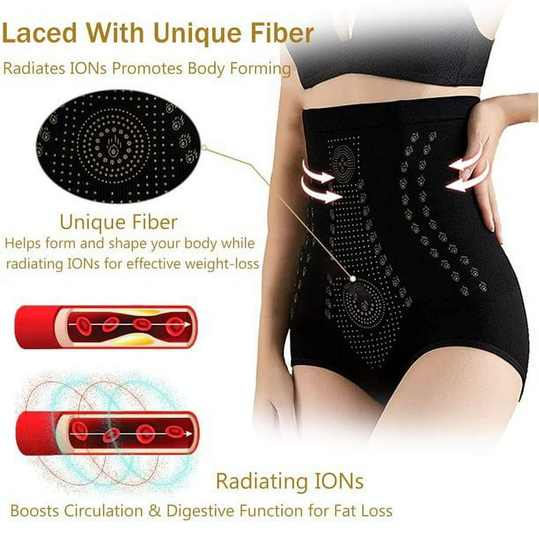 3pcs Ionstech Unique Fiber Lace Shaper Fat Burning Tummy Control Underwear
