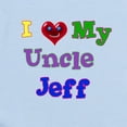 thumbnail image 2 of CafePress - I LOVE MY UNCLE JEFF Infant Bodysuit - Baby Light Bodysuit, Size Newborn - 24 Months, 2 of 4