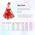 thumbnail image 7 of TSSOE Kids Girls Shiny Sequins Christmas Dance Tutu Dress Xmas Party Dress Ups Santa Claus Clothes Red 8, 7 of 7