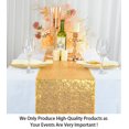thumbnail image 2 of Shinybeauty Paquete De 15 Caminos De Mesa Con Lentejuelas Doradas, 12 X 108 Pulgadas De Largo, Manteles Con Purpurina Brillante Para Bodas, Fiestas Y Eventos Elegantes, 2 of 5