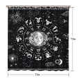thumbnail image 5 of Gothic Shower Curtain Set - Dark Celestial Moon & Star Print, Mystical Cosmic Bath Decor, Waterproof Polyester 72"Wx72"L, Goth Aesthetic Gift, 5 of 5