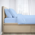 thumbnail image 3 of Full-XL Size Giza Sheets - Premium 400-Thread-Count Soft 100% Pure Giza Egyptian Cotton 4PC Bed Sheet Set, 15" Inches Deep Pockets - Light Blue, 3 of 7