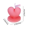 thumbnail image 1 of RKSTN Valentine's Day Heart Candle Pink, 1 of 1