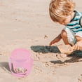 thumbnail image 4 of Zmeidao Children's Mesh Beach Bag Storage Bucket Empty Mesh Yarn Bag Small Round Yarn Storage Box Portable Beach Toy Storage Bag, 4 of 7