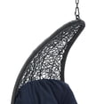 thumbnail image 5 of Modway Landscape Hanging Chaise Lounge Outdoor Patio Swing Chair in Light Gray Navy, 5 of 6