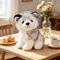 thumbnail image 4 of Husky Plush Toy 11.8 Inch Soft Cotton Stuffed Husky Dog Doll Cute Wolf Plushie Gift for Kids Dog Lovers Removable Washable, 4 of 6