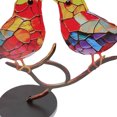 thumbnail image 4 of Estatuas Colibrí Pájaro Estatuas de metal Obra de arte Decoración Hogar Jardín Miniaturas (2 pájaros), 4 of 5