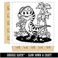 thumbnail image 2 of Dilophosaurus Crested Dinosaur Square Rubber Stamp Stamping Scrapbooking Crafting - Large 2.75in, 2 of 7