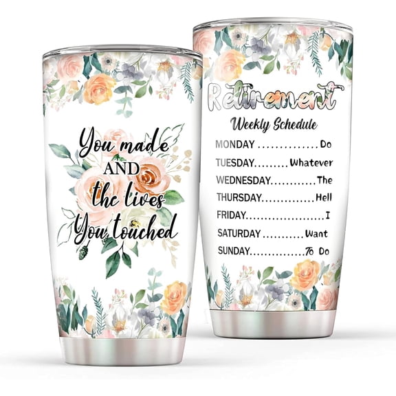 Retirement Gifts for Women 2023 Teacher Appreciation Gifts Boss Lady Gifts Farewell Gifts For Coworkers Travel Coffee Mug 20oz