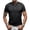 Black_005, variant on Domuza Men's Stretchy Short Sleeve Henley T-Shirt Casual Cotton 3 Buttons Notch Neck Tee Shirts Royal Blue M