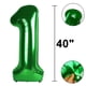 thumbnail image 5 of Globo Kelfuoya, lámina de mylar, número 16, color verde, 40 cm, para fiestas, 5 of 8