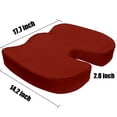 thumbnail image 2 of Bookishbunny 2 Pack Comfortable Memory Foam Lumbar Back Support Cushion Sciatica Pain Relief, 2 of 5