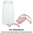 thumbnail image 2 of Lustroware High Heat Resistant One-touch Airtight Pitcher for Water, Coffee, Tea, Other Hot or Cold Beverages - Leak Proof & Space Saving, Dishwasher Safe, BPA Free (2.3QT (74oz) - Pink), 2 of 8