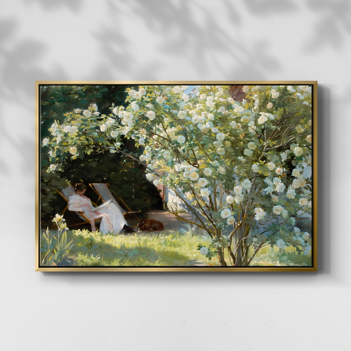 Vintage Landscape-CCXLIV By Wexford Home Framed in Gold Wood Gallery Wrapped Canvas 17 in. x 25 in.