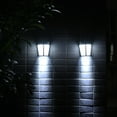thumbnail image 3 of Bfogop Solar Wall Lights Outdoor, IP65 Waterproof Wall Light for Porch, Fence, Shed, Barn, Patio, Lampshade with LED Light ,Lighting Modes Waterproof Security Wall Lantern,White, 3 of 5