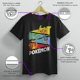 thumbnail image 3 of Boy's Pokemon Colorful Starters Banners Graphic T-Shirt, 3 of 10