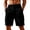 AHI34-Black, variant on VV AVEORS Men'S Cargo Sweat Shorts Casual Drawstring Elastic Waist Athletic Workout Gym Jogger Summer Linen Shorts With Multi Pockets Sky Blue 3XL