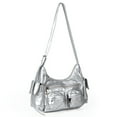 thumbnail image 1 of Bolso de mano de cuero para mujer, bolso informal de PU, bolso bandolera, ropa de calle de gran capacidad, 1 of 9