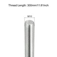 thumbnail image 2 of Tige Entièrement Filetée M10 x 300mm 1.5mm Pas Acier Inoxydable 304 Main Droite 6 Pcs, 2 of 6