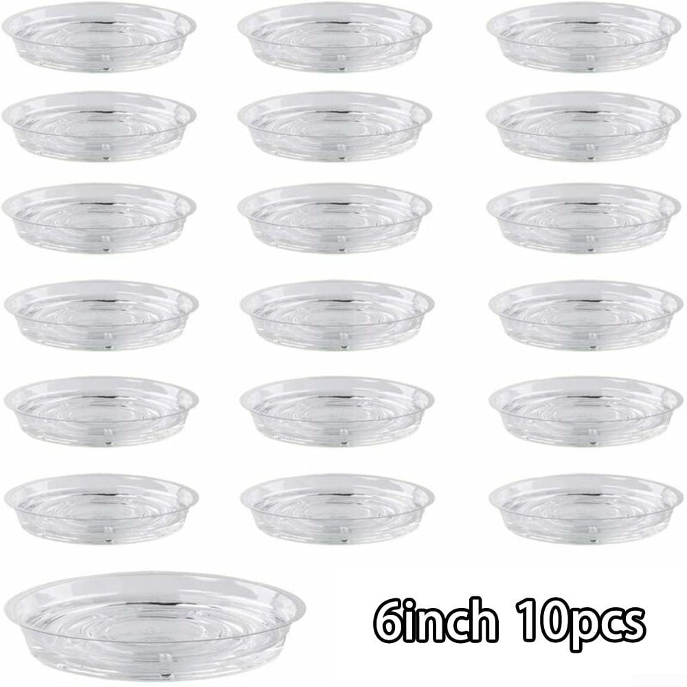 Clear Plant Saucer Drip Trays Assorted Sizes For Large To Small Pots Baskets 