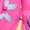 Hot Pink, variant on zuwimk Jacket For Toddler Girls,Girls Outdoor Floral Lined Light Windproof Jacket with Hood Pink