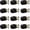 Black, variant on Passage Door Knobs 7 Pack, Keyless Door Handles with Solid Latch, Flat Ball Knobs, Interior Closet Hallway Doorknob, Matte Black Finish