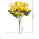thumbnail image 2 of Ramo de flores artificiales de seda de 1 pieza,manzanilla y crisantemo,decoración para bodas y el hogar,flores pequeñas y frescas artificiales para jarrones y centros de mesa (amarillo). Rkxzt, 2 of 9