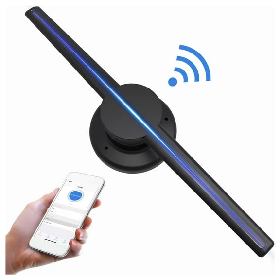 42cm 2 Blades With SD WIFI Function 3D Hologram Projector 3D Advertising Equipment 16GB 3D Hologram Fan Advertising Equipment ,Immersive Visual