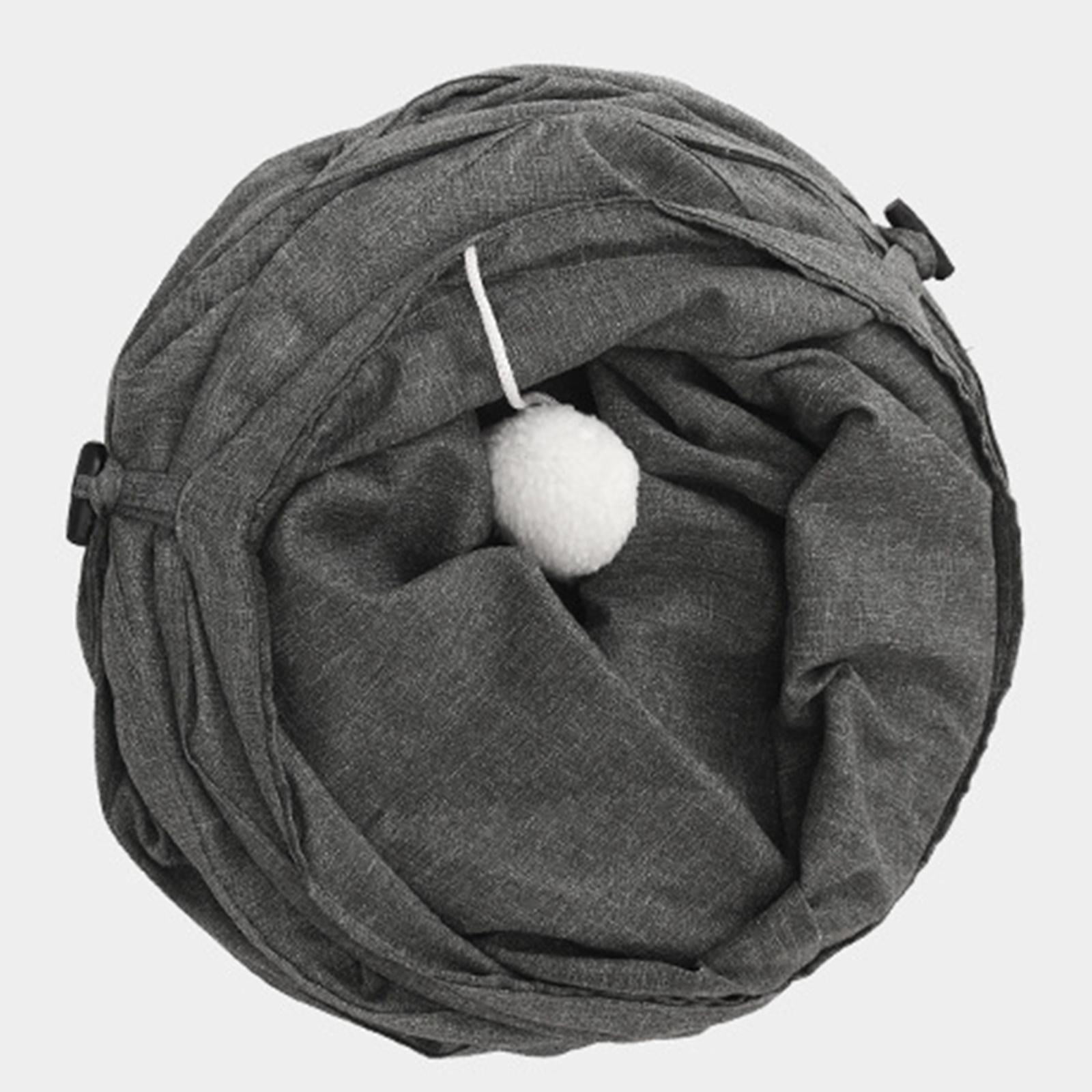 Collapsible Cat Tunnel Tube, Kitten Toys, Folded 3 Way Tube 4 Holes, Interactive Hole for Kitten Amusement ,Puppy Small Animals Play Games