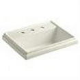 thumbnail image 2 of Tresham Rectangle Self Rimming Lavatory - Finish: Biscuit, Drilling: 8" Widespread, 2 of 2