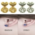 thumbnail image 4 of Toqueen Women's Earring Lifters - fit all Earring as Seen on TV Adjustable Hypoallergenic- 2 Pairs Multi-Colored, 4 of 6