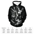thumbnail image 7 of LAOLIUSN Men's 3d Print Wolf And Bald Eagle Graphic Hoodie Animal Themed Sweatshirt, S-4XL, 7 of 7
