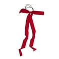 thumbnail image 4 of Unique Bargains 1 Pc Solid Bow Long Ribbon Hair Elastic Band Red, 4 of 5