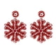 thumbnail image 3 of Pendientes de cuentas navideñas perfecl de fieltro para regalo de Navidad de año Nuevo para mujeres y niñas, 3 of 8