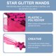 thumbnail image 3 of Baby Girl Glitter Star Wands Wands Angel Wands palos con accesorios de cintas, 3 of 7