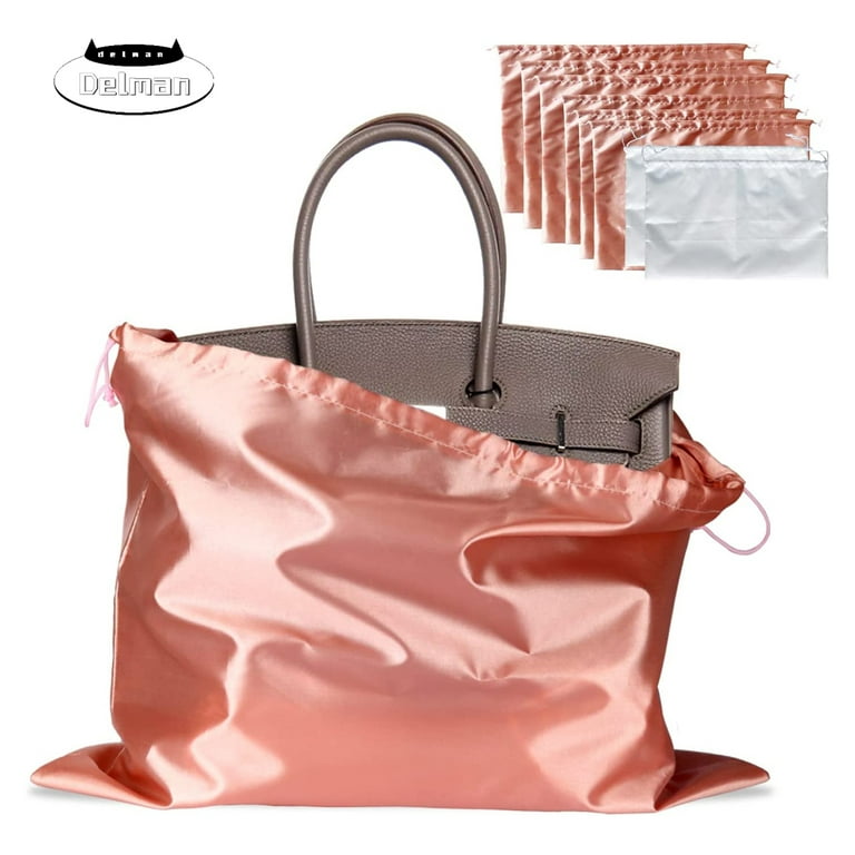 Dust Bags for Handbags, 8 PCS Silk Drawstring Purse Storage Bag 