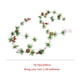 thumbnail image 3 of Guirnalda de luces navideñas | Mini luces LED multicolor de 2 metros con forma de fruta y cascabeles de piña | Guirnalda decorativa con pilas AA para decoración navideña, dormitorio, sala de estar y, 3 of 8