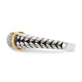 thumbnail image 3 of 14K Two-Tone Gold Ring Band Diamond Yellow Round White, 3 of 5
