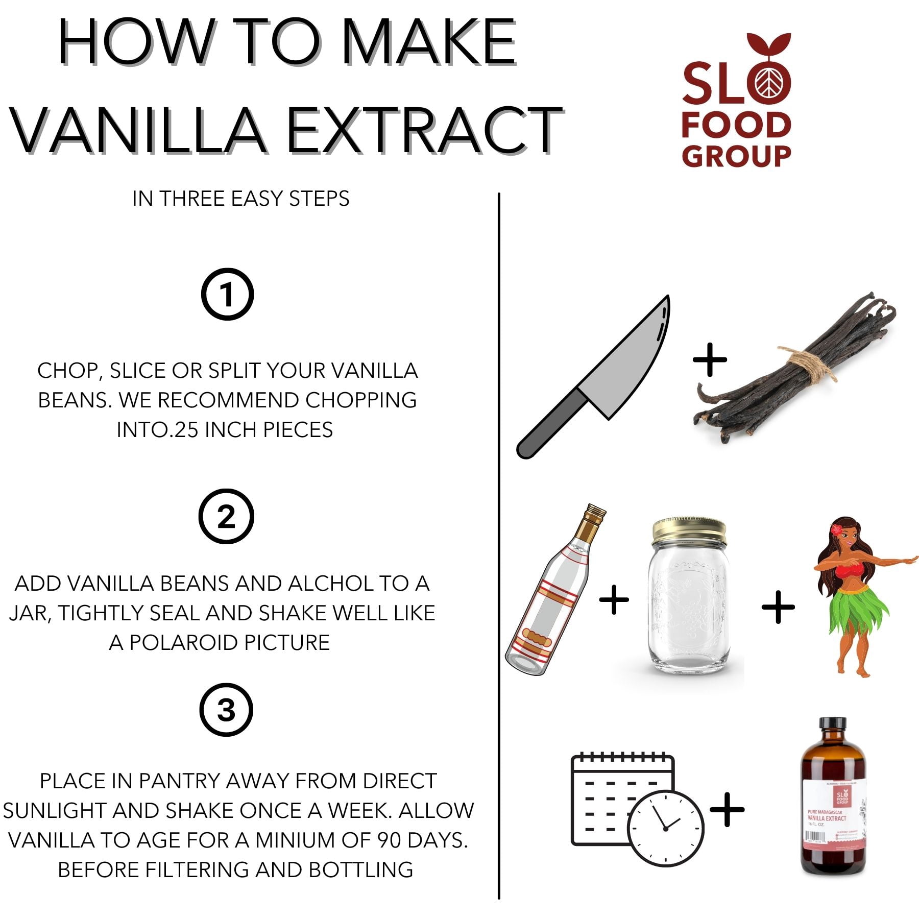 Slofoodgroup Gourmet Vanilla Beans from Uganda - 1/2 lb Whole Bean Pods