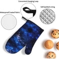 thumbnail image 5 of Galaxy Night Print Oven Mitts and Pot Holders Sets 4 Piece Set Kitchen Women Men Cooking Baking Microwave Heat Resistant, 5 of 6