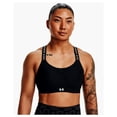 thumbnail image 3 of Under Armour Women's Infinity High Sports Bra, Black \ White,XS - US, 3 of 13